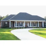 Broad Southern Home With Dominating Covered Front Porch