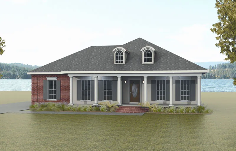 Southern House Plan Front Image - Culbertson Ranch Home 028D-0026 - Search House Plans and More