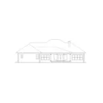 Luxury House Plan Rear Elevation - Milligan Southern Ranch Home 028D-0029 - Shop House Plans and More