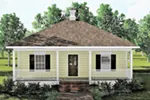 Ranch House Plan Front Photo 01 - Bruning Country Cottage Home 028D-0032 - Search House Plans and More