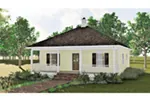 Southern House Plan Front Photo 03 - Bruning Country Cottage Home 028D-0032 - Search House Plans and More