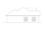 Ranch House Plan Left Elevation - Fairbury Ranch Home 028D-0033 - Search House Plans and More