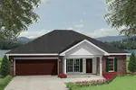 Ranch House Plan Front Photo 03 - Stromsbriar Ranch Home 028D-0037 - Shop House Plans and More