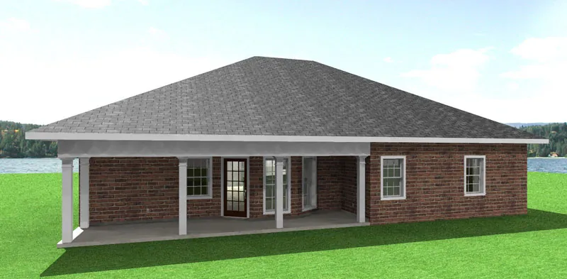 Ranch House Plan Color Image of House - Stromsbriar Ranch Home 028D-0037 - Shop House Plans and More