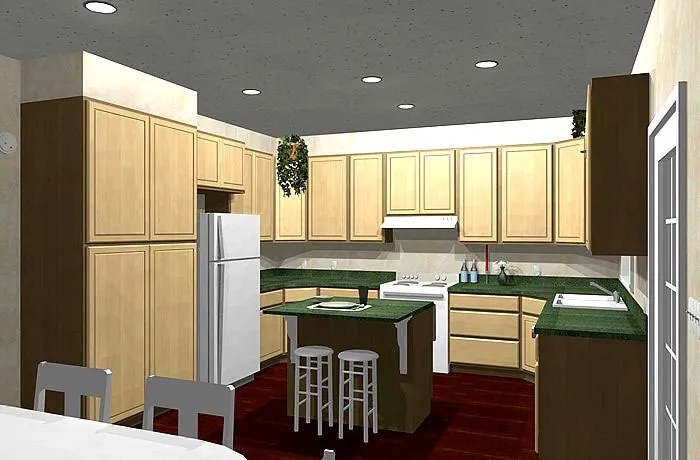Southwestern House Plan Kitchen Photo 01 - Gretta European Ranch Home 028D-0045 - Search House Plans and More