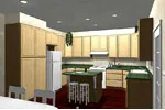 Country House Plan Kitchen Photo 01 - Gretta European Ranch Home 028D-0045 - Search House Plans and More