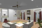 Farmhouse Plan Great Room Photo 01 - Woodruff Cliff Neoclassical 028D-0053 - Shop House Plans and More