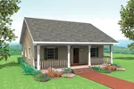 Vacation House Plan Front Image - Warren Grove Cabin Home 028D-0057 - Shop House Plans and More