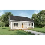 House Plan Front of Home 028D-0057