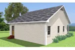 Traditional House Plan Rear Photo 01 - Warren Grove Cabin Home 028D-0057 - Shop House Plans and More