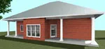 Cabin & Cottage House Plan Rear Photo 01 - Leeds Point Lowcountry Home 028D-0060 - Shop House Plans and More