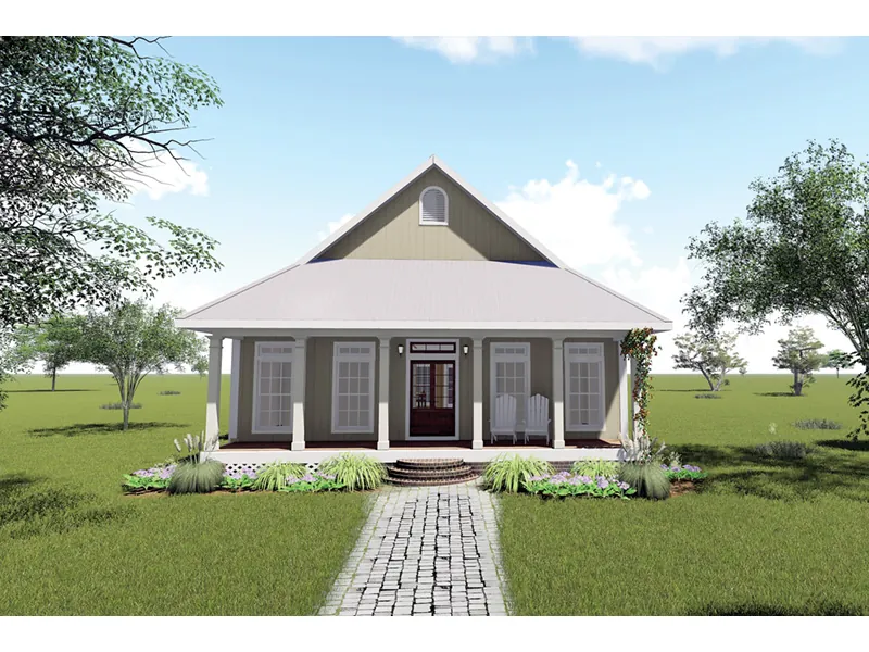 Cabin & Cottage House Plan Front Image - Holgate Bend Cottage Home 028D-0064 - Search House Plans and More
