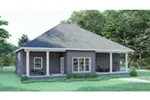 Ranch House Plan Rear Photo 01 - Warrington Traditional Home 028D-0067 - Shop House Plans and More