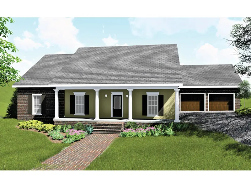 Country House Plan Front Photo 01 - Pleasant Mill Saltbox Home 028D-0068 - Shop House Plans and More