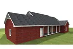 Country House Plan Rear Photo 01 - Pleasant Mill Saltbox Home 028D-0068 - Shop House Plans and More
