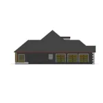 Craftsman House Plan Left Elevation - Seaville Country French Home 028D-0070 - Shop House Plans and More