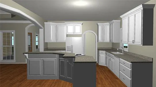 Ranch House Plan Kitchen Photo 01 - Dario Country Home 028D-0074 - Search House Plans and More