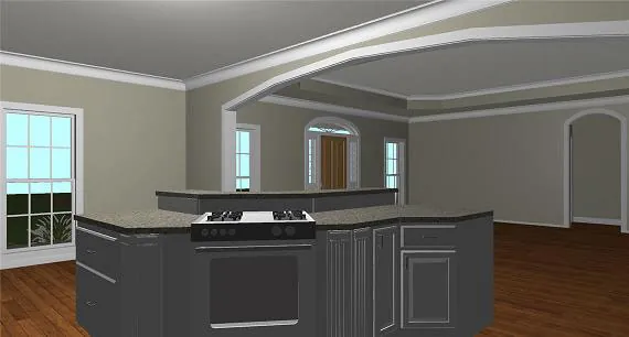 Country House Plan Kitchen Photo 03 - Dario Country Home 028D-0074 - Search House Plans and More