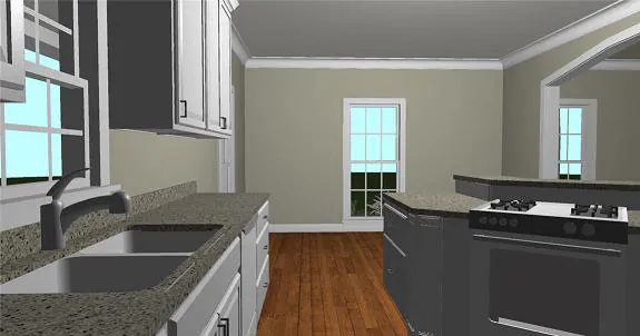 Ranch House Plan Kitchen Photo 04 - Dario Country Home 028D-0074 - Search House Plans and More