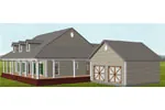Ranch House Plan Side View Photo 01 - Dario Country Home 028D-0074 - Search House Plans and More