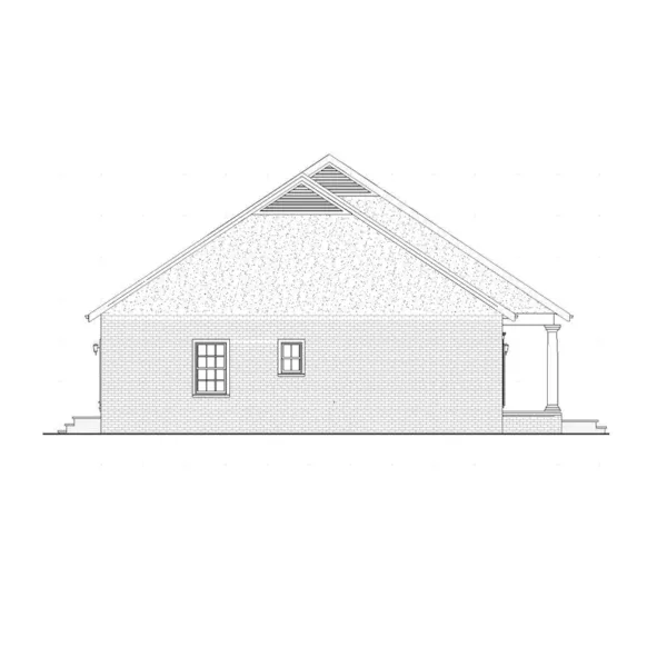 Country House Plan Left Elevation - Malaga Single Story Home 028D-0075 - Shop House Plans and More