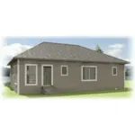 Country House Plan Rear Elevation - Findlay Classic Ranch Home 028D-0081 - Search House Plans and More