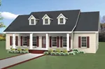 Southern House Plan Front of Home - Harding Lake Country Home 028D-0088 - Search House Plans and More