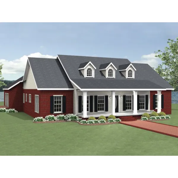 Country House Plan Front of Home - Greenbank Hill Southern Home 028D-0089 - Search House Plans and More