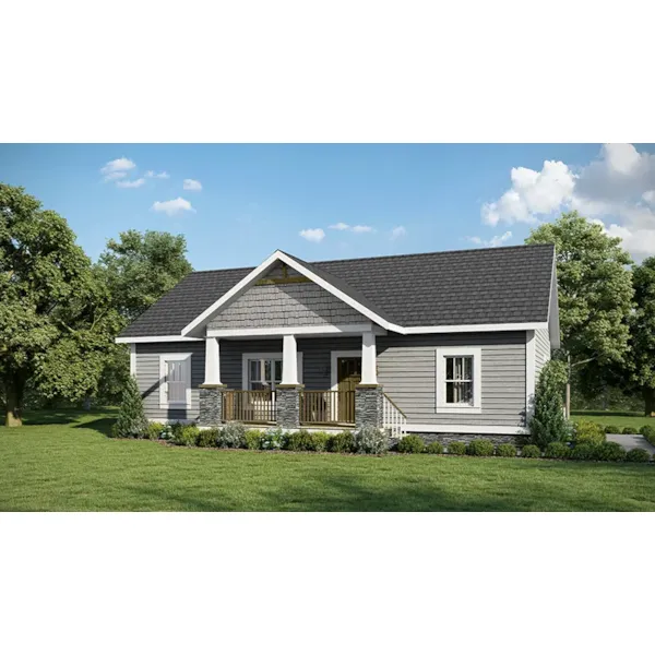 Front of Home - Elkhart Country Home 028D-0091 - Shop House Plans and More