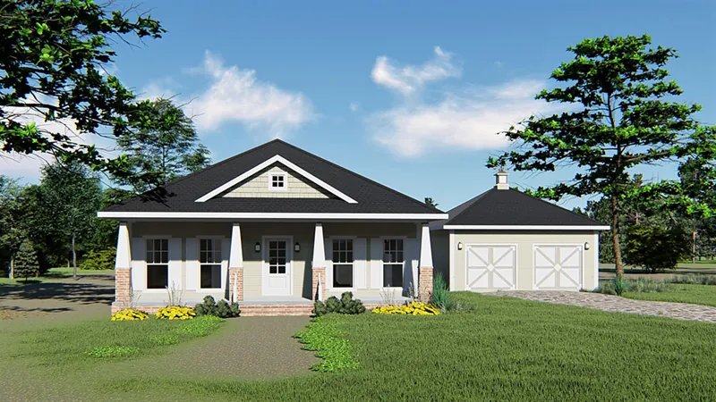 Lowcountry House Plan Front of Home - 028D-0094 - Shop House Plans and More