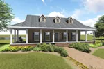 Ranch House Plan Front of House 028D-0095