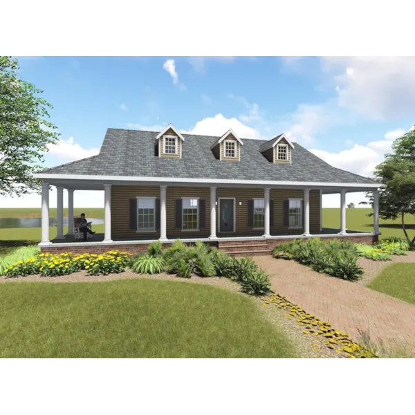 Cape Cod & New England House Plan Front of Home - Lori Lane Southern Home 028D-0095 - Shop House Plans and More