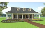 Ranch House Plan Front Photo 03 - Lori Lane Southern Home 028D-0095 - Shop House Plans and More