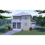 Beach & Coastal House Plan Front of House 028D-0102