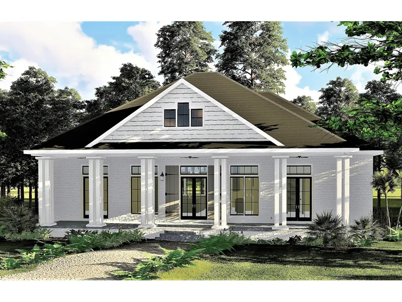 Country House Plan Front Photo 01 - Moreau Modern Farmhouse 028D-0104 - Shop House Plans and More