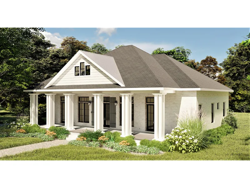 Country House Plan Side View Photo - Moreau Modern Farmhouse 028D-0104 - Shop House Plans and More