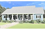 Ranch House Plan Front of House 028D-0107