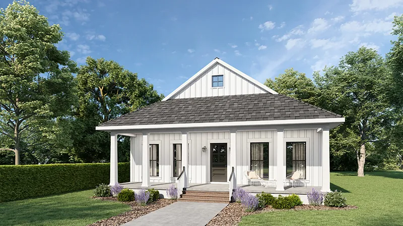 Ranch House Plan Front of Home - Paxton Lane Modern Farmhouse 028D-0109 - Shop House Plans and More