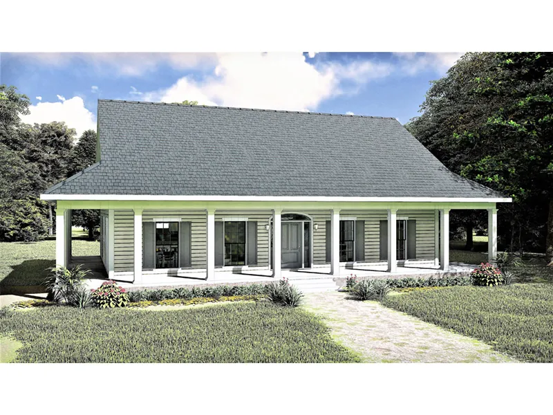 Southern House Plan Front Photo 01 - Albury Grove Southern Home 028D-0110 - Shop House Plans and More