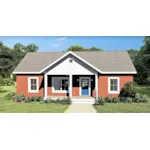 Ranch House Plan Front of House 028D-0111