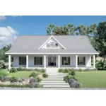 Beach & Coastal House Plan Front of House 028D-0112