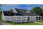 Acadian House Plan Front Photo 01 - Coastal Springs Southern Home 028D-0114 - Shop House Plans and More
