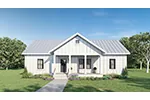Modern Farmhouse Plan Front of Home - Rice Hollow Country Home 028D-0117 - Shop House Plans and More