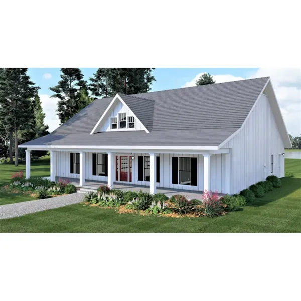 Lowcountry House Plan Front Photo 01 - Morton Lane Modern Farmhouse 028D-0124 - Shop House Plans and More