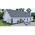 Lowcountry House Plan Rear Photo 01 - Morton Lane Modern Farmhouse 028D-0124 - Shop House Plans and More