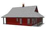 Modern Farmhouse Plan Rear Photo 02 - 028D-0132 | House Plans and More