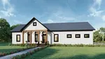 Modern House Plan Front Photo 01 - Hardwood Trail Ranch Home 028D-0136 | House Plans and More