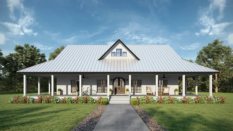 Country House Plan Front of Home - 028D-0137 | House Plans and More