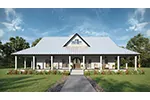 Farmhouse Plan Front of Home - 028D-0137 | House Plans and More