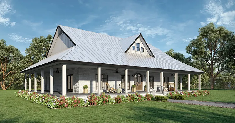 Farmhouse Plan Front Photo 01 - 028D-0137 | House Plans and More